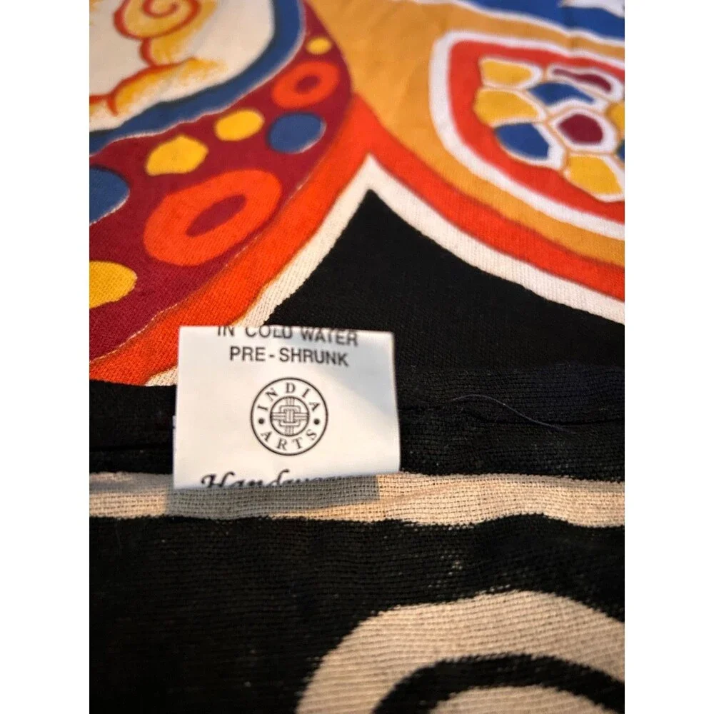 Hand loomed Fairy Butterfly Sun & Moon Tapestry Bed Wall India 85” X 102”‎